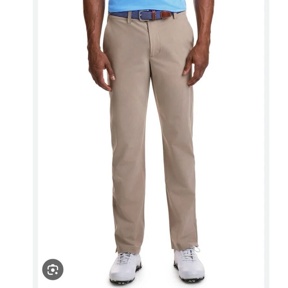 Vineyard Vines Men's Fairway Tech Pants khaki size 32x32